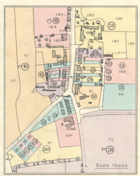 Plan of the village of Kirby Misperton.